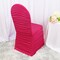 1 Piece Fuchsia Rouge Ruffled Spandex Banquet Chair Cover Stylish Event Decor